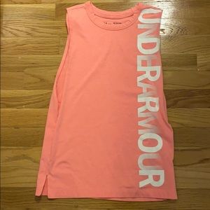 pink under armour tank top